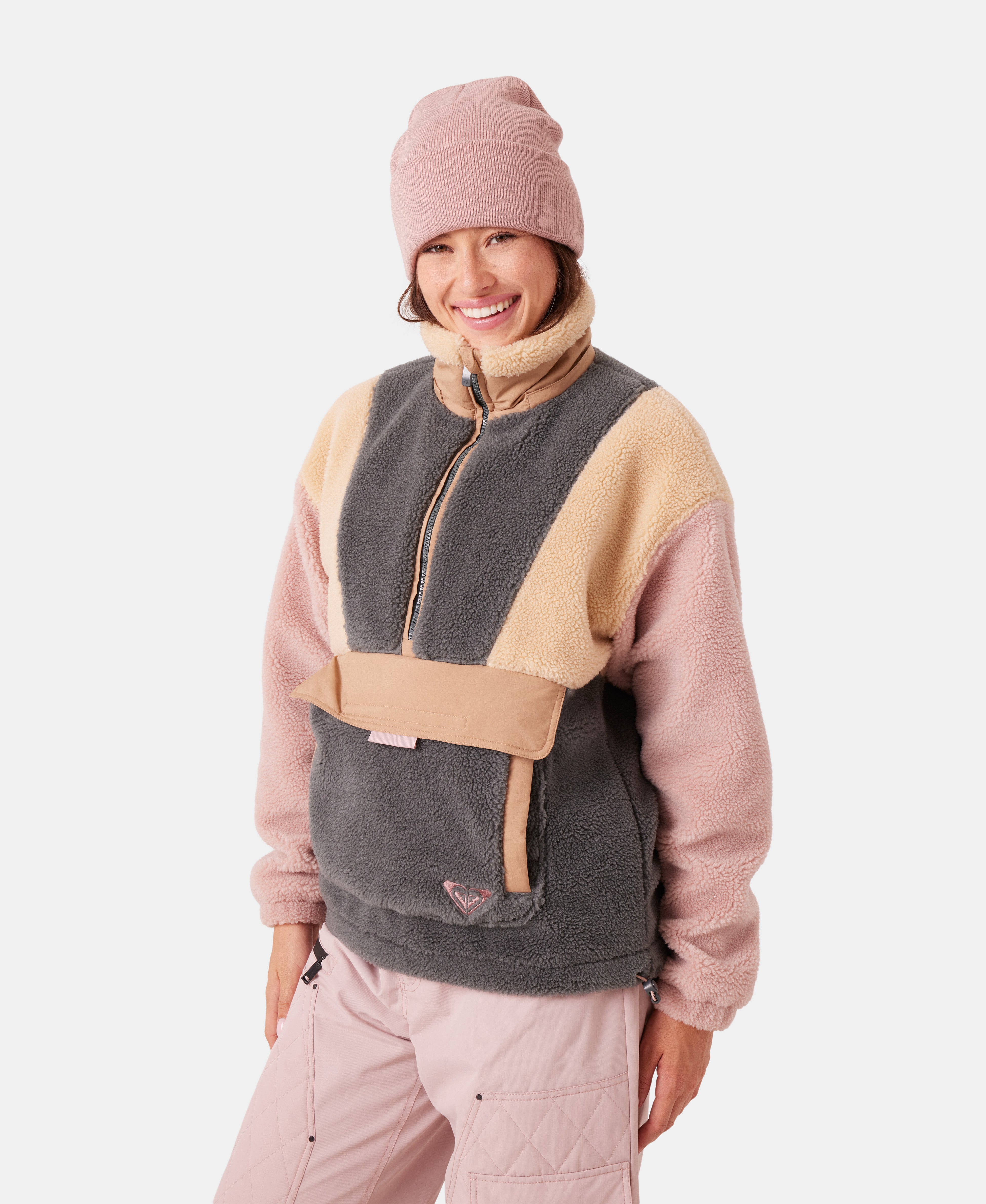 Rita Half Zip Sherpa Anorak - Image 3