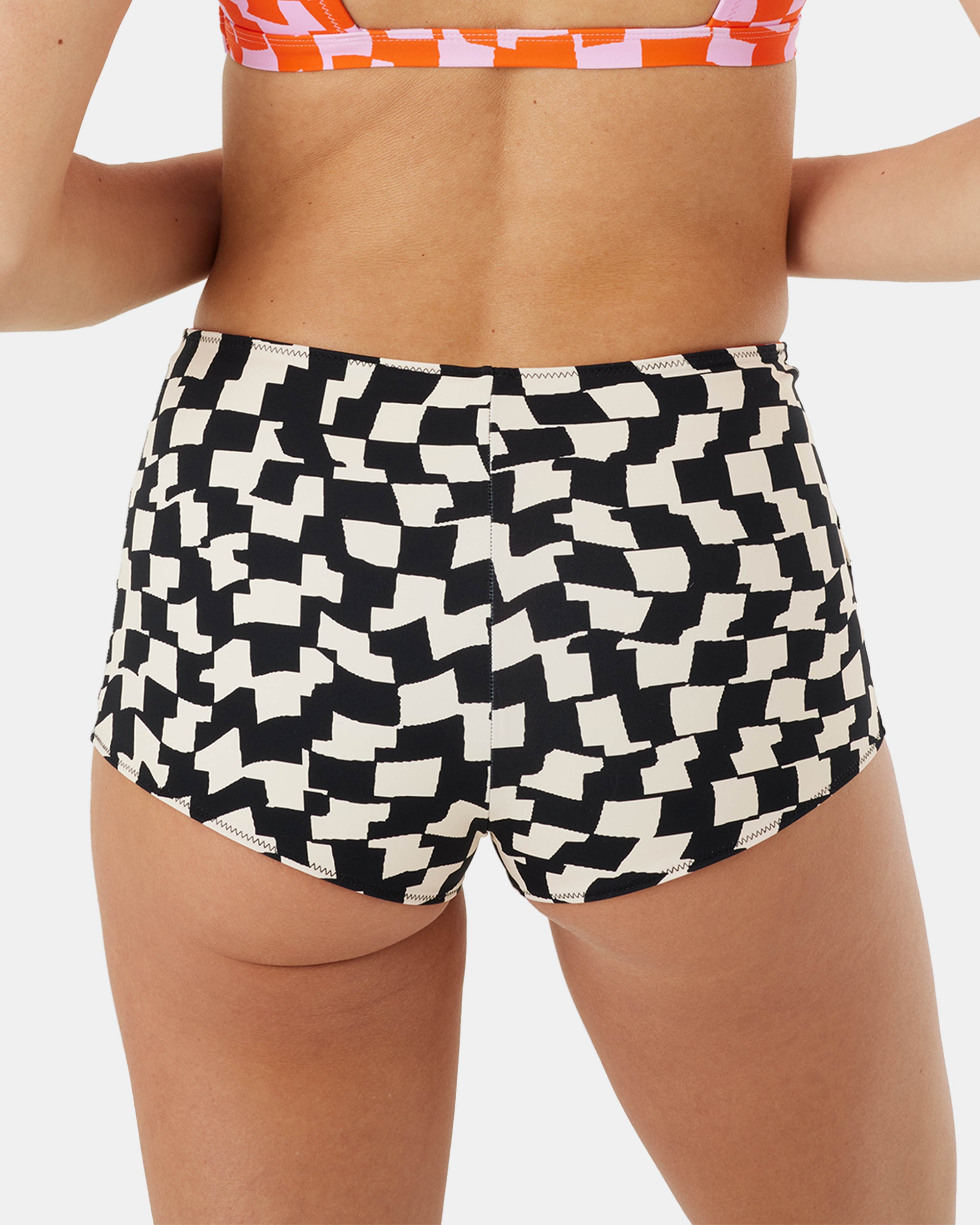 Checked Out Reversible Shortie Bikini Bottom - Image 5
