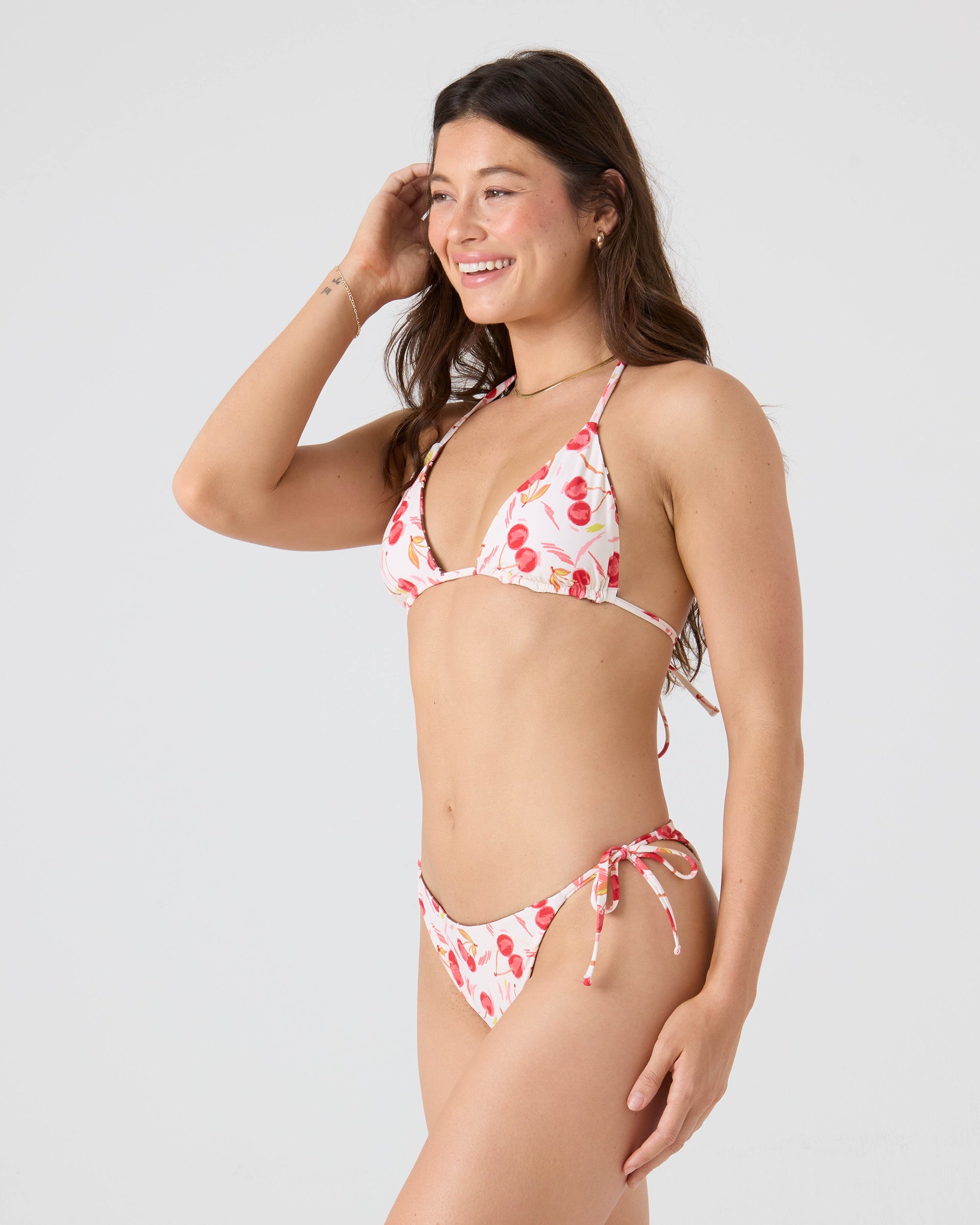 Cherry On Top Tie Side Moderaterate Bikini Bottom - Image 3