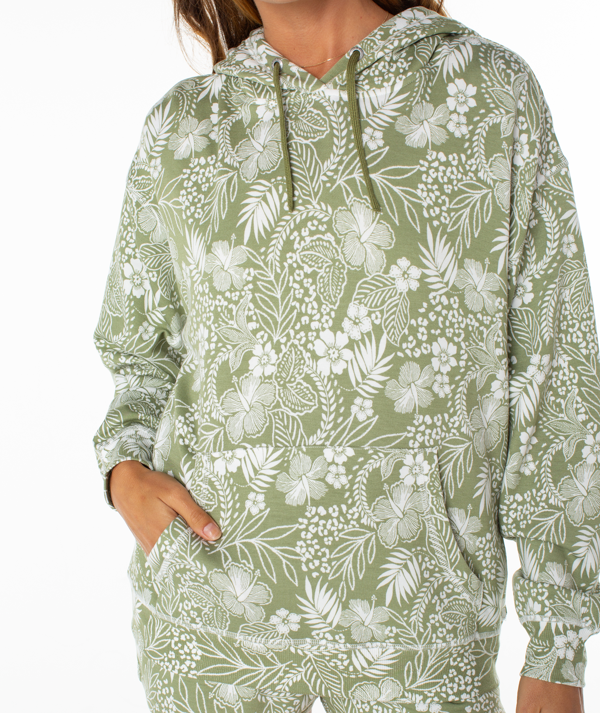 Surfing By Moonlight Printed Hoodie - Image 2