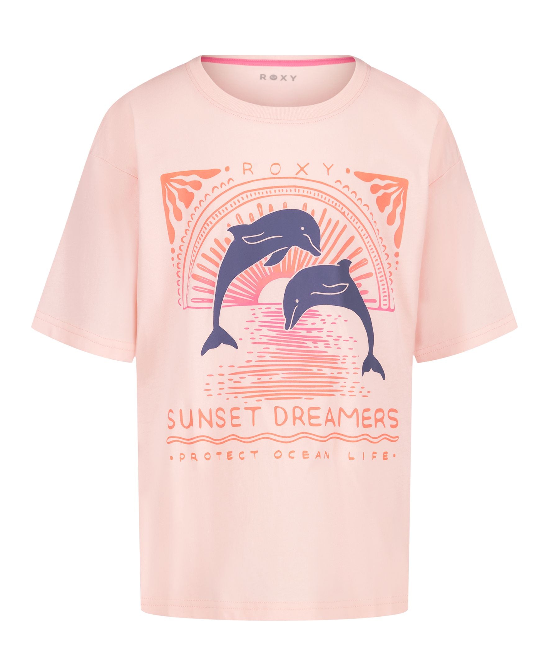 Little Girls' Ocean Life Oversized Tee