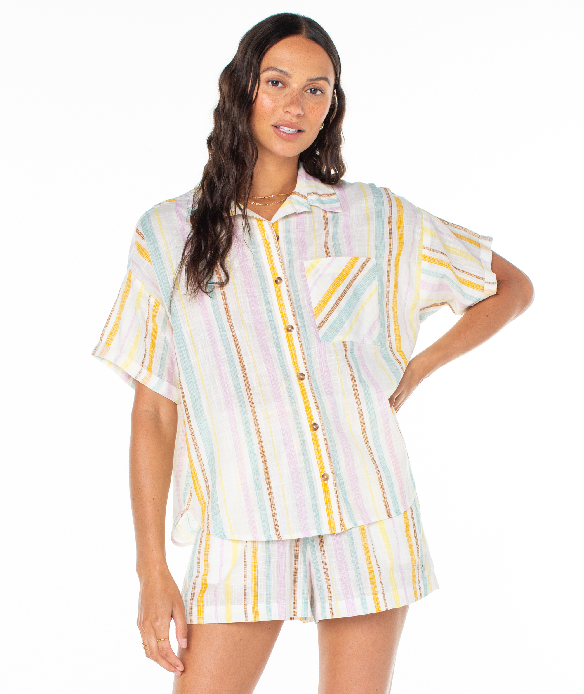Beach Nostalgia Button Up