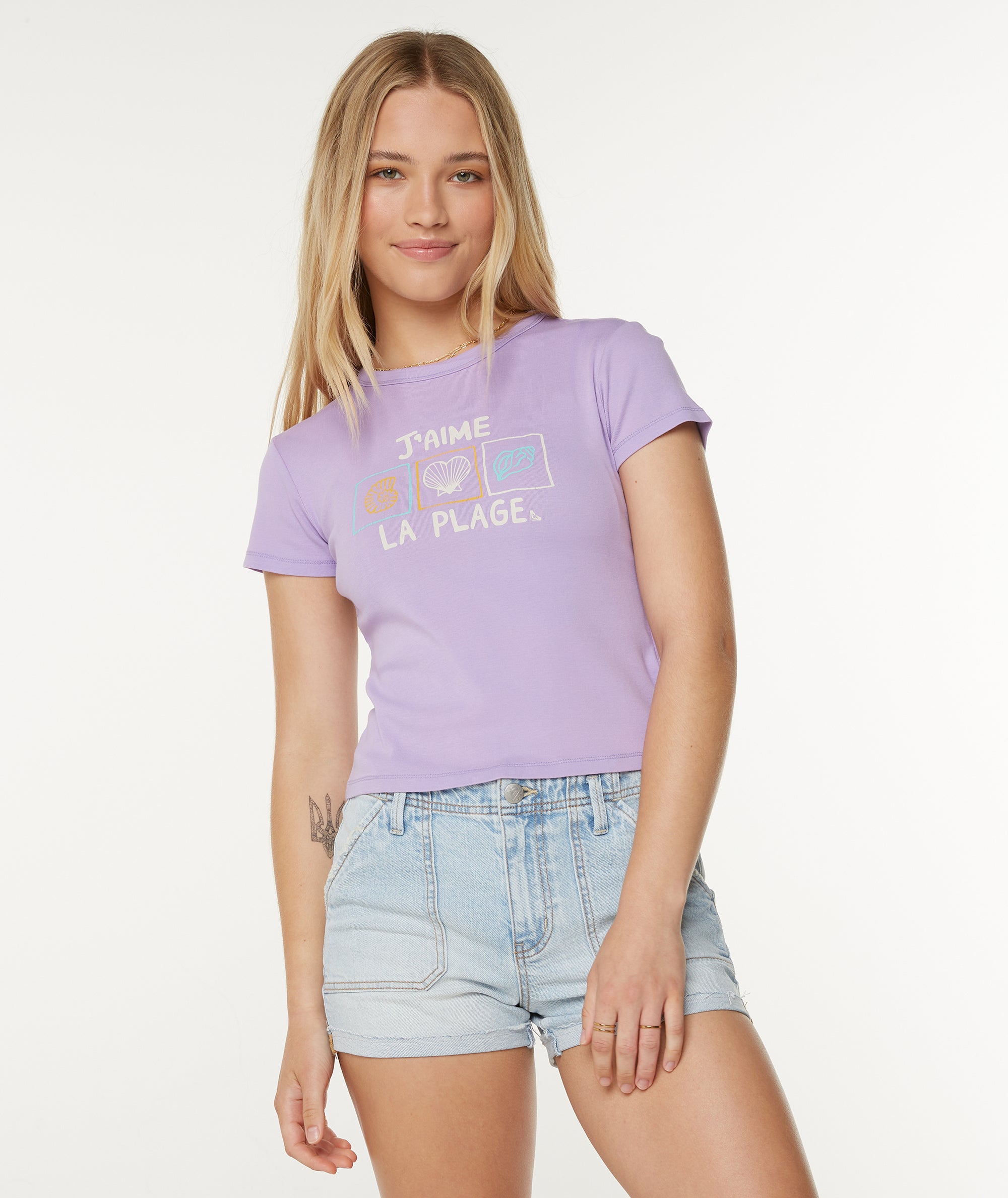 J'aime La Plage 90's Baby Tee