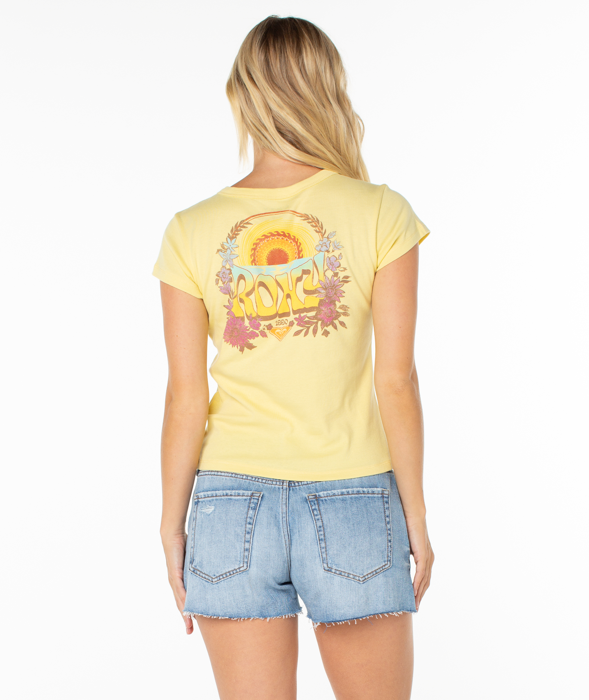 Tribal Sunset 90S Baby Tee - Image 3
