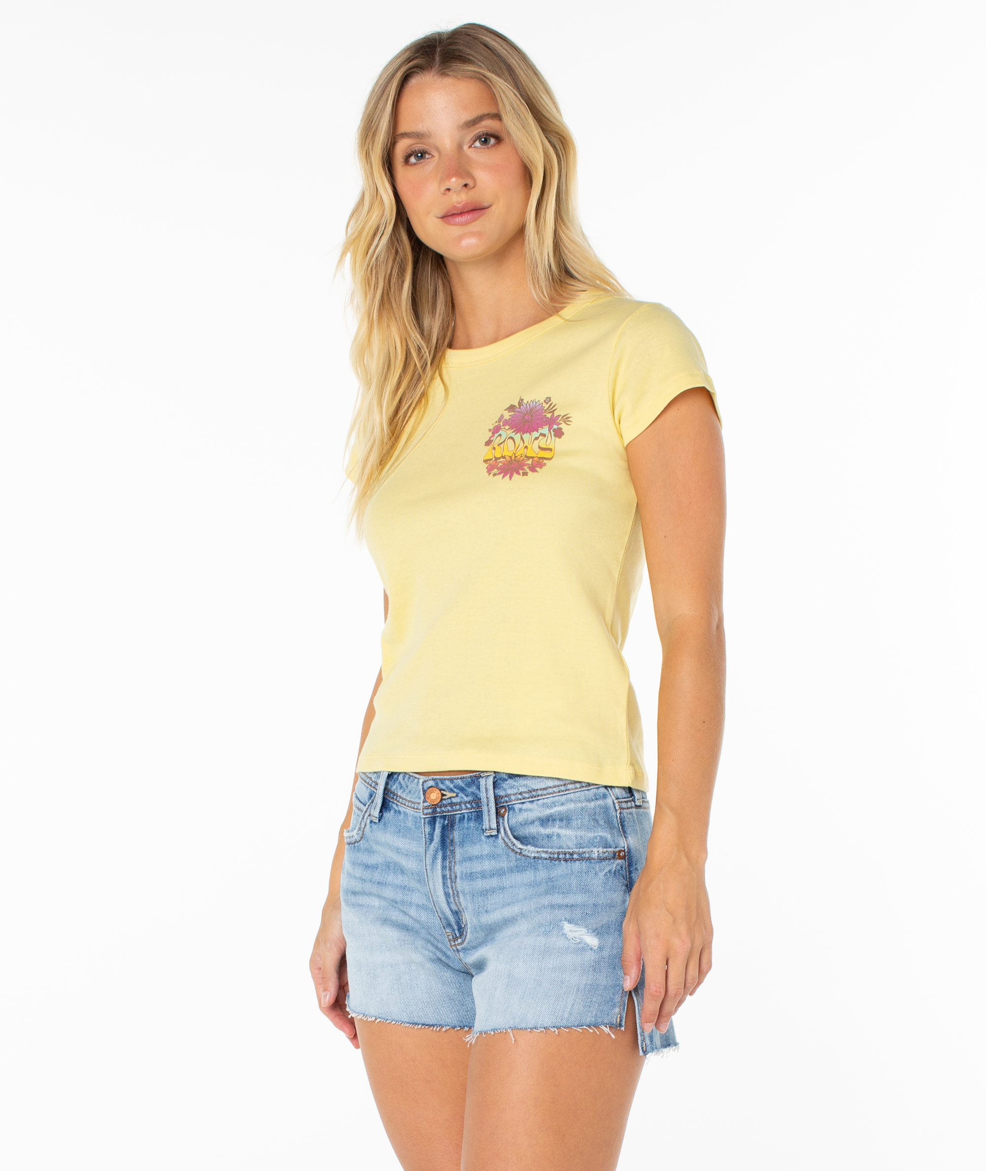 Tribal Sunset 90S Baby Tee - Image 2