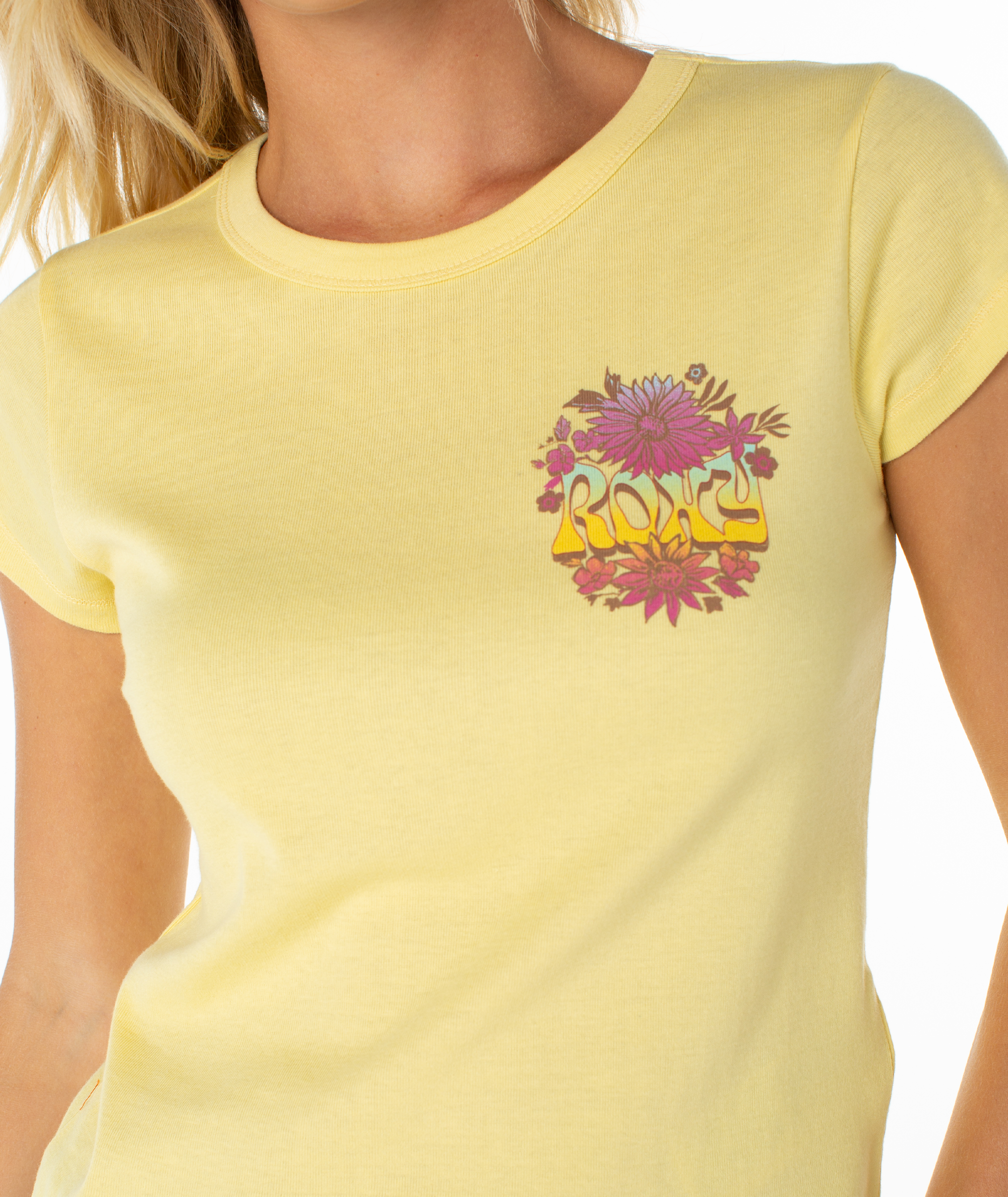 Tribal Sunset 90S Baby Tee - Image 4