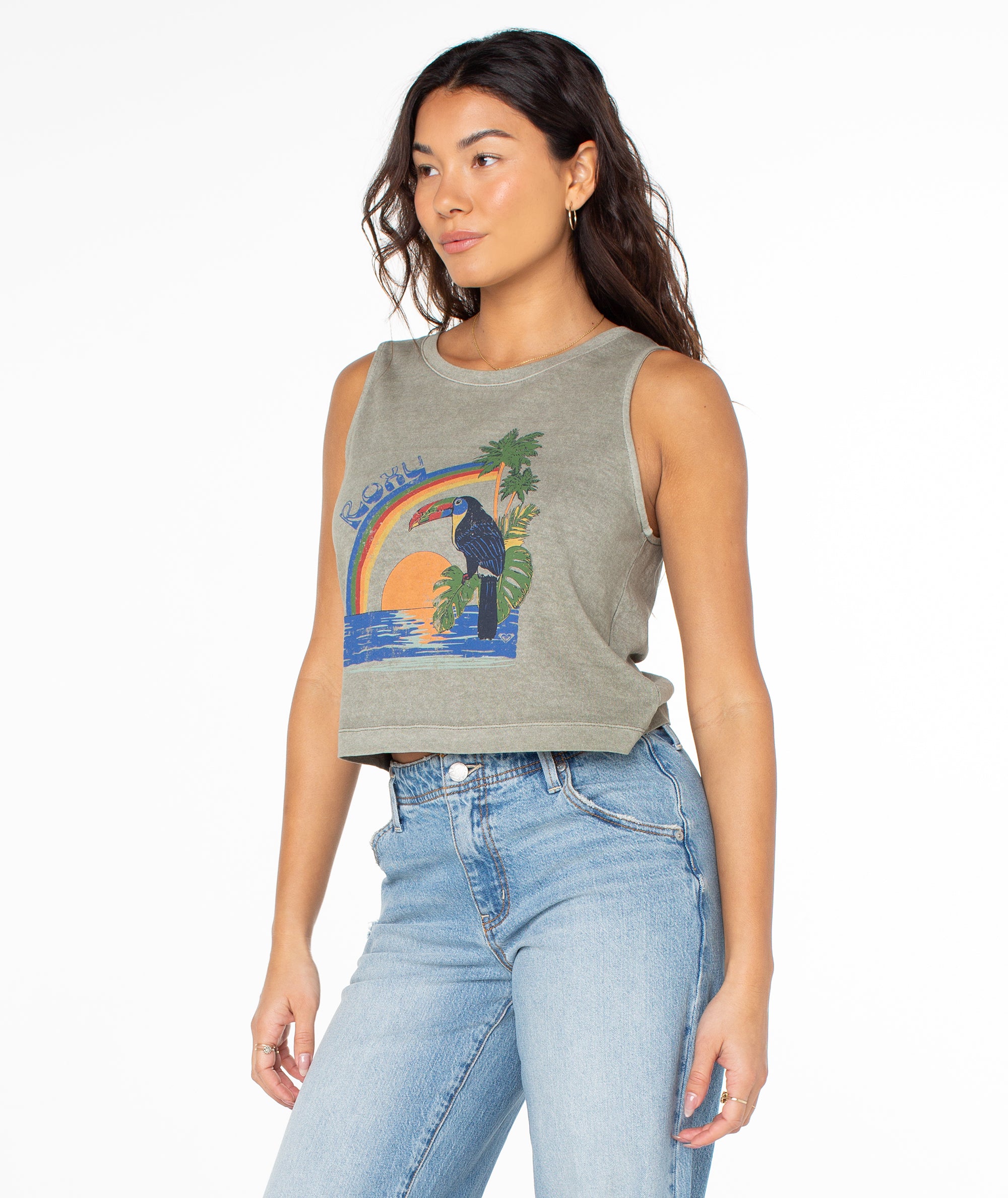 Vintage Toucan Wildflower Tank - Image 2