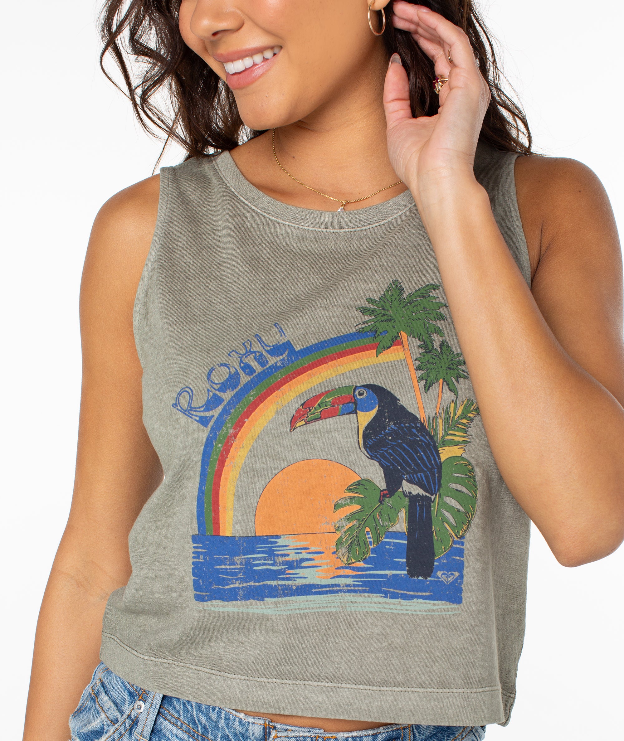 Vintage Toucan Wildflower Tank - Image 4