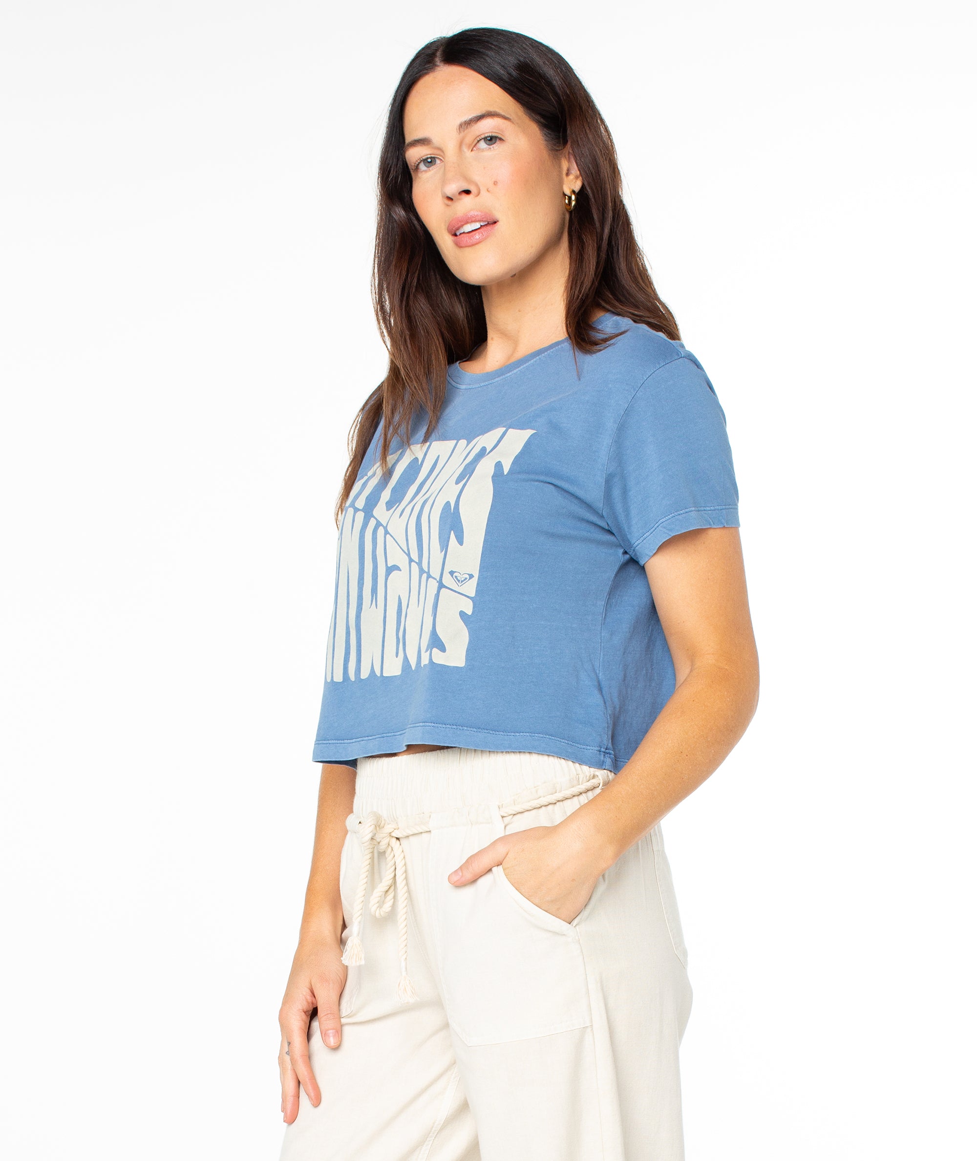 Comes In Waves Cropped Boxy Tee - Image 3