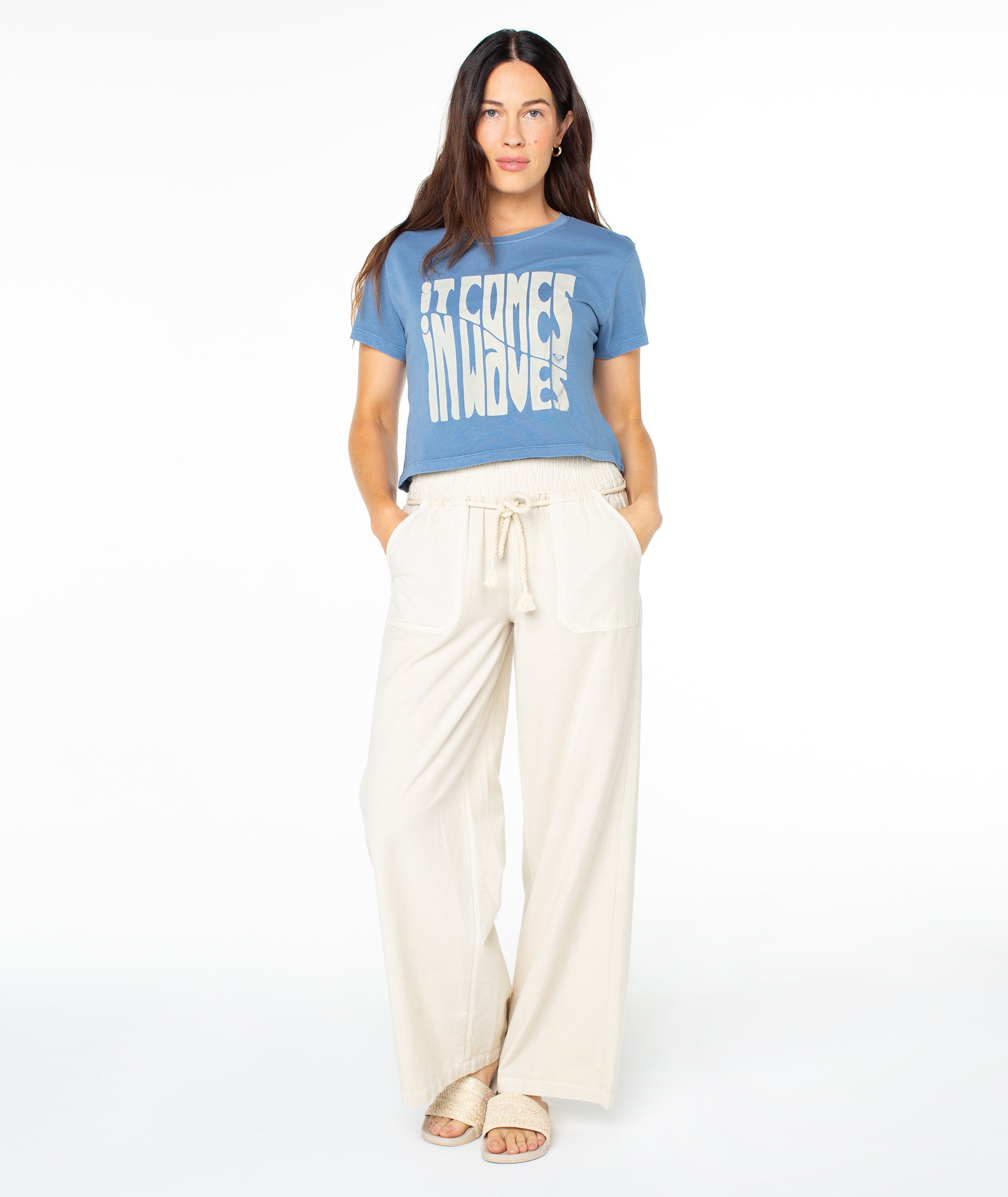 Comes In Waves Cropped Boxy Tee - Image 5